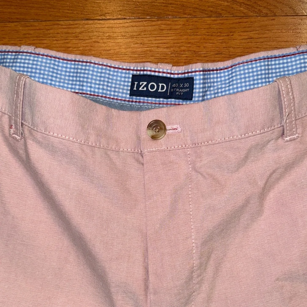Men's Classic Pink Pants - IZOD -‎ 40x30
